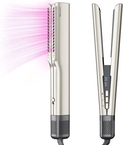 Ionen Air Stijltang voor Gemiddeld en Lang Haar - Hittevrij Gladmaken met Lucht - 1200 W