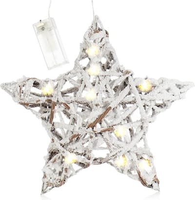 Equivera Kerstkrans met Verlichting - Kerstversiering - Adventskrans - Kerst Decoratie - Kerstdecoratie - Kerstkrans - Kerstslinger met Verlichting - Kerstkrans Voordeur - Kerstkrans met Verlichting Buiten - Kerstkrans met Lampjes voor Buiten
