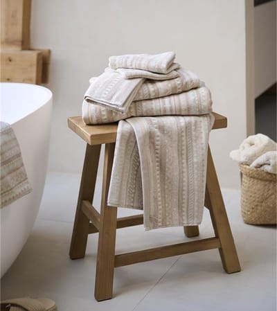 Pip Studio Badlaken Geometric Print Sand 70x140