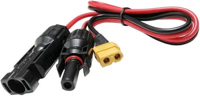 Zonnepaneel Kabel - Adapter Draad - Energie Opladen - MC4 naar XT60 - 0.5 Meter - Zwart
