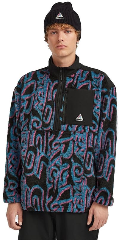 O´neill Fwc Play Hyper Fleece Met Halve Rits Zwart XL Man