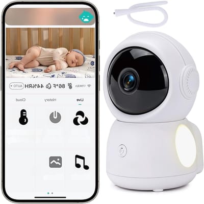 SVN® Babyfoon Met Camera - Babyfoon - Wit - 15cm x 14cm x 10cm
