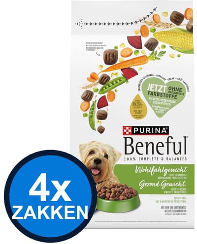 4x Beneful - Gezond Gewicht - Hondenvoer Droogvoer - 1.4 kg