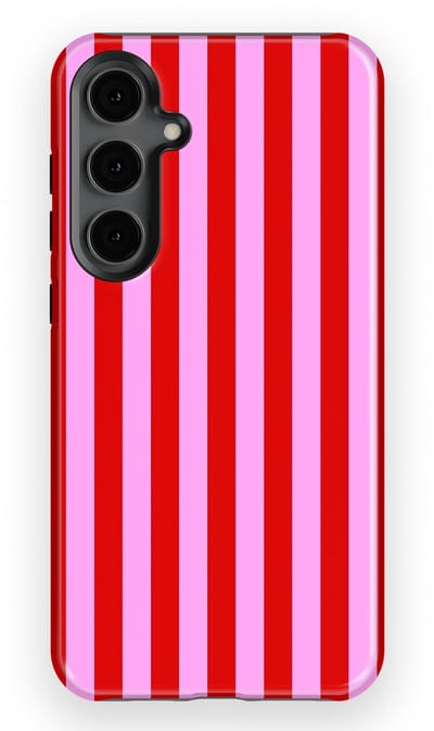 DripCase Gestreept Hoesje Samsung Galaxy S24 Plus | Backcover met Mag | Stripes Motief | Trendy Case Samsung Galaxy S24 Plus met Strepen Candy Stripes