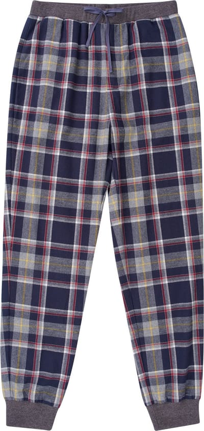 La-V  flanel joggingbroek heren Grijs/Navy L