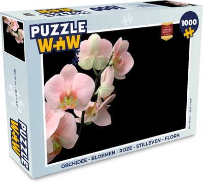 Puzzel Orchidee - Bloemen - Roze - Stilleven - Flora - Legpuzzel - Puzzel 1000 stukjes volwassenen
