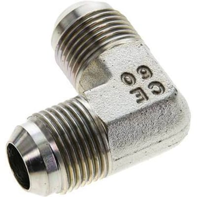 90Graden JIC Hoekfitting UNF 7/8''-14 Mannelijk Staal 350bar (4917.5psi)