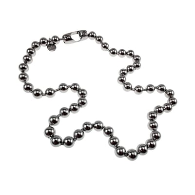 60cm x 8 mm Ketting met bolletjes, Ball Chain, Kralensketting, Gepolijst RVS - Unisex