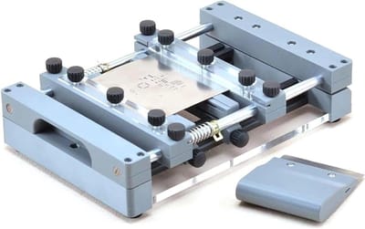 Zeefdrukstation - Soldeerprinter - Precisie Printen - Verstelbaar Ontwerp - 80mm Schraper - Zilver