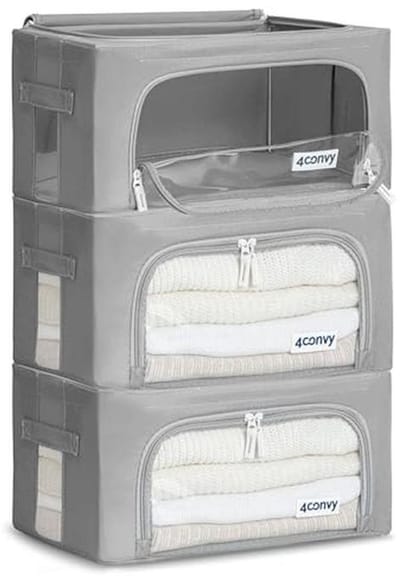 Vouwbare Opbergdoos met Rits voor Kleding en Beddengoed - Ideale Oplossing voor Organisatie