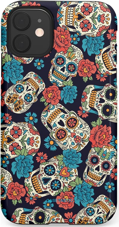 Casetastic Hoesje Geschikt voor Apple iPhone 11 - Stijlvolle Beschermende Duo-layer Case - Catacombe carnaval