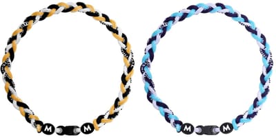 Dailygoods- Honkbalketting Gevlochten - Nylon Honkbalketting - Sportketting - Teamgeschenken - 45,7 cm - Geschikt voor 13 jaar en ouder - Honkbalaccessoire
