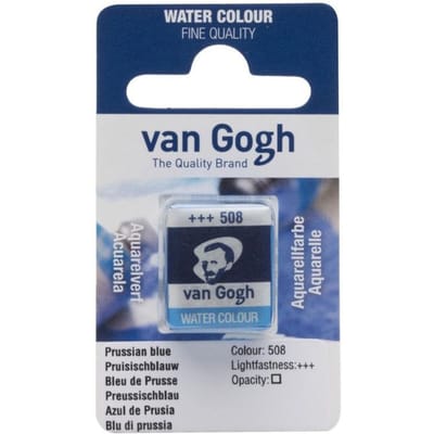 Peinture aquarelle van Gogh godet Bleu de Prusse 508 bleu