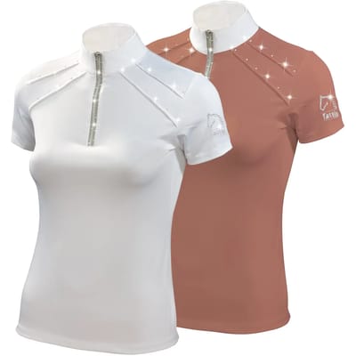 Paardrij-polo met lurexdecoratie voor dames Tattini