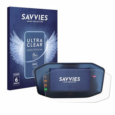 Savvies - Screenprotector voor KTM 890 Duke R 2020 TFT Screen - Folie Beschermfolie transparant 6 Stuks