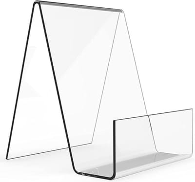 Nivard Boekensteun - Boekenstandaard - Boekenhouder - Kookboekstandaard - Ipad Standaard - Telefoon - Statief - Transparant