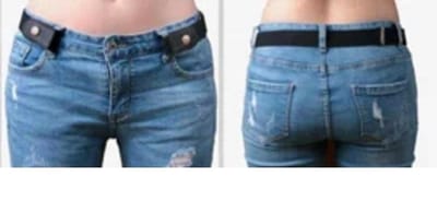 *** Kinderriem Zonder Gesp: Elastisch, Rekbaar & Stretch - Voor elke Broekmaat & Jurkjes - Zwangerschapsriem - Merk Riem - zwart - van Heble® ***