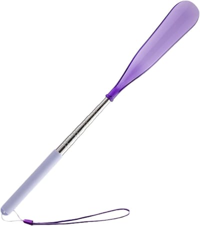 Telescopische Schoenlepel - Intrekbare Schoenlepel - Schoenen Aantrekken - Verstelbare Lengte - 75 cm - Zilver