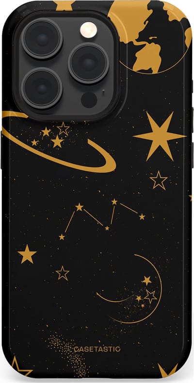 Casetastic Hoesje Geschikt voor Apple iPhone 15 Pro Magsafe - Stijlvolle Beschermende Duo-layer Case - Nachtelijk uitzicht