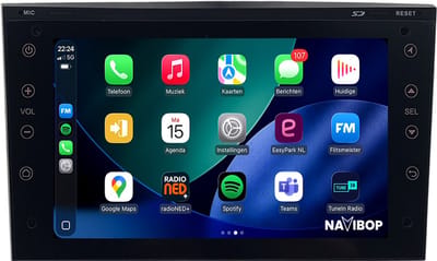 Geschikt voor Opel Astra H - Zwart| 7 inch Android 15.0 CarPlay autoradio | Draadloos CarPlay & Android Auto | 2GB RAM + 32GB | Externe microfoon & Achteruitrijcamera (AHD) | Bluetooth & WiFi | NAVIBOP NB-1733 | Bouwjaar 2004 t/m 2010