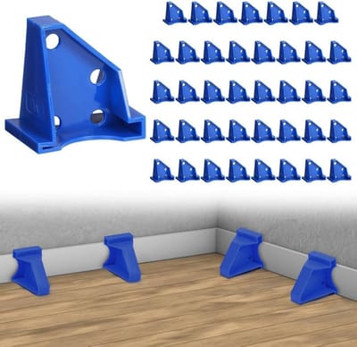 Vloerafstandhouders Set - Vloer Installatie - Vloeren Leggen - Stabiele Driehoek - 40 Stuks - Donkerblauw