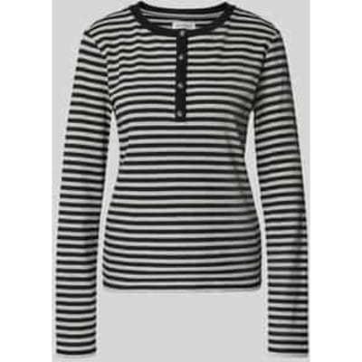 Shirt met lange mouwen met henley-kraag