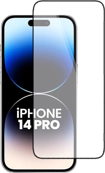Screenprotector Geschikt voor 14 Pro screenprotector - Beschermglas Screenprotector - Zwart