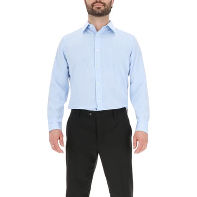 Scotch & Soda 4 Way Stretchdress Shirt Light Blue Maat: 39 | Zakelijke Overhemden Outlet | Heren | Blauw