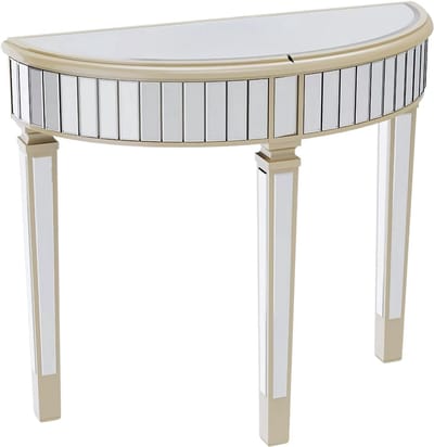 Opulence Sierlijke Wandspiegel met consoletafel - Haltafel set met spiegel - Rond - Woonkamer, hal en slaapkamer