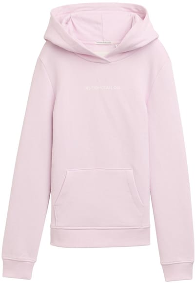 Tom Tailor - Hoodie-sweatshirt met logoprint - Maat 152 - breeze rose