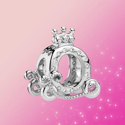 925 Sterling Zilver Bedel Pompoen Karretje Charm Glanzende Zirkonia Sieraden Passend voor Originele Mode Dames Armband Sieraden Cadeau white