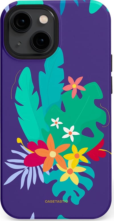 Casetastic Hoesje Geschikt voor Apple iPhone 13 Mini Magsafe - Stijlvolle Beschermende Duo-layer Case - Surfplant
