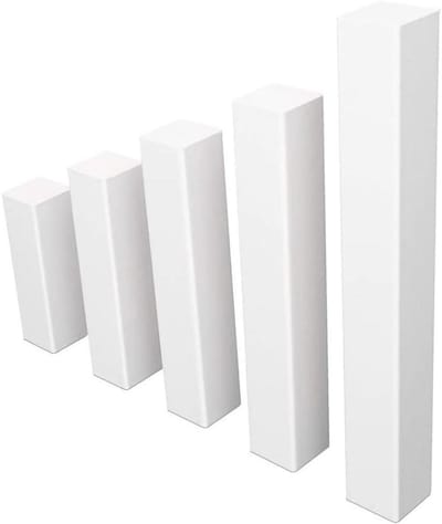 Houten Hoekstukken - Plint Afwerking - Mooie Kamerhoeken - Naadloze Overgang - 105 mm - Wit
