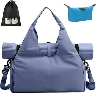 Lichte en Ruime Yogatas voor Vrouwen met Schoencompartiment en Waterdichte Wet Bag voor Sport en Fitness