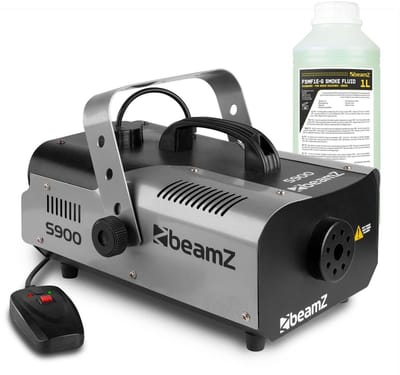 BeamZ S900 rookmachine met 1 liter rookvloeistof en afstandsbediening - 900W
