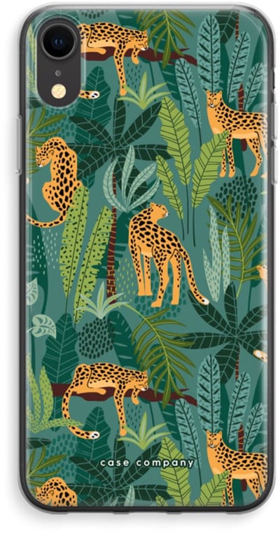 Case Company® - Hoesje geschikt voor iPhone XR hoesje - Luipaard 2 - Soft Cover Telefoonhoesje - Bescherming aan alle Kanten en Schermrand