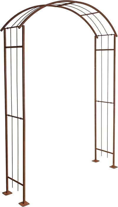 Rozenboog Metaal Roestkleur Klimhulp Tuinpoort Sierboog 160 cm