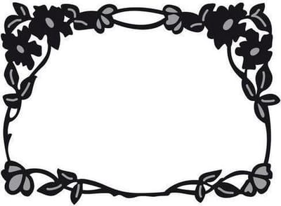 Marianne Design Craftable Bloemenrand - Snijmal en embossen - CR1214