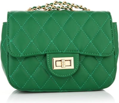 Bijoutheek Tas Ruit Ketting Apple Green BG459