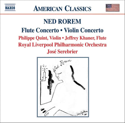 Philippe Quint, Jeffrey Khaner, Rohal Liverpool Philharmonic Orchestra, José Serebrier - Rorem: Flute Concerto | Violin Concerto (CD)