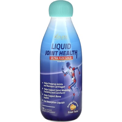 Vloeibare Gewrichtsgezondheid, Ultra Flex Gold, Suikervrij, Sinaasappel, 474 ml (16 fl oz)