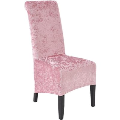 Fluwelen Pluche Xl Eetkamerstoelhoezen, Stretch Stoelhoes, Spandex Hoge Stoelen Protector Covers Zetel Hoes Met Elastiek 1 piece