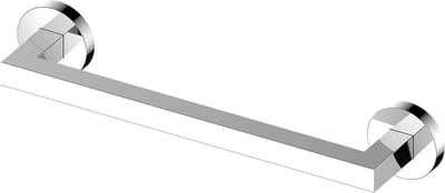 KEUCO EDITION 90 handgreep 36 cm, metaal matzwart, belastbaar tot 115 kg, Made in Germany, voor gemakkelijk instappen en stevige houvast in badkuip en douche
