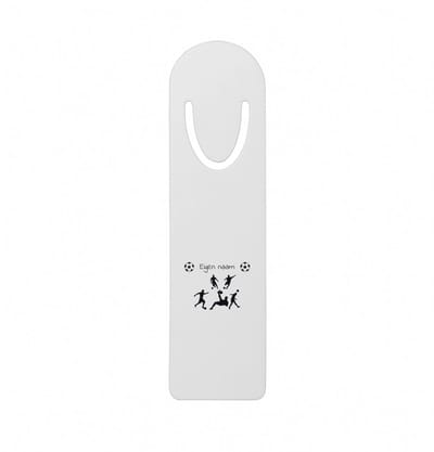 Hacebo® - Voetbal met eigen naam - metalen boekenlegger - Voetbal - liefhebber - Cadeau - Verjaardag - Geschenk - Gepersonaliseerd - Jongens en meisjes Bladwijzer boekenleggers - 12.7 cm x 3.2cm