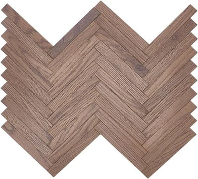 Houten Poppenhuis Vloeren - Miniatuur Vloerplanken - Poppenhuis Decoratie - Zelfklevend en Realistisch - 40 Stuks 10cm - Bruin