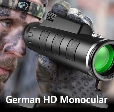 40x60 HD Professionele Verrekijker – Mini Pocket Monoculair met Nachtzicht, Waterdicht en Verstelbare Zoom, Smartphone Bevestiging voor Jacht, Kamperen en Vogelspotten
