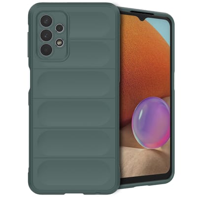 imoshion Hoesje - Geschikt voor Samsung Galaxy A32 (5G) - EasyGrip Backcover - Donkergroen