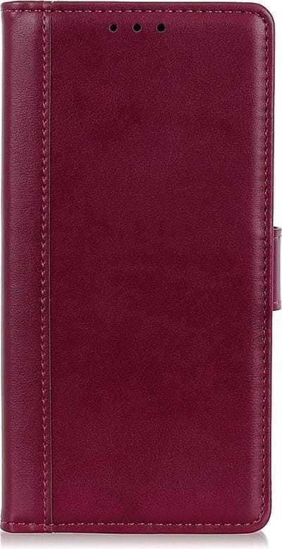 Shop4 - Geschikt voor Xiaomi Mi Note 10 Lite Hoesje - Wallet Case Grain Rood