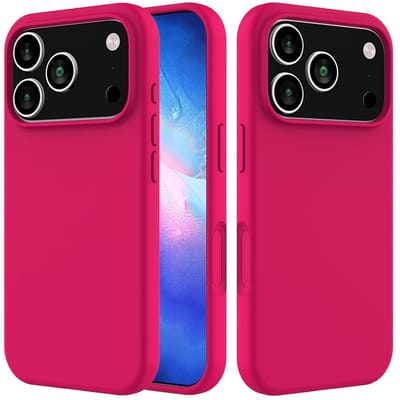 Coverup Hoesje - Geschikt voor iPhone 18 Pro Max / 17 Pro Max Hoesje - Coverup Liquid Colour Back Cover - Fuchsia Rose