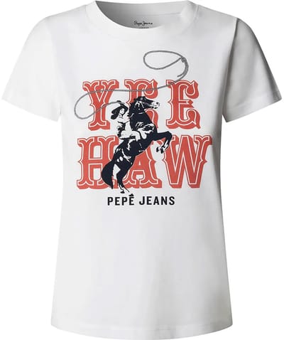 Pepe Jeans Marini T-shirt Met Korte Mouwen Wit L Vrouw